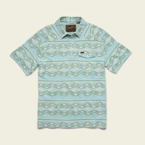 Howler Brothers Mint Green Patterned Polo